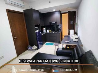 DISEWA Apartment Mtown Signature Tower Herald Lantai 32, 1 Bedroom