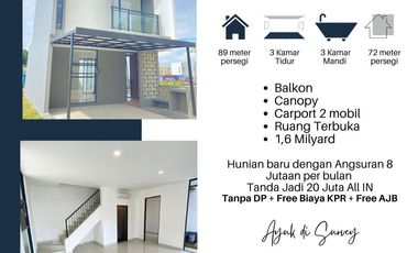 Dijual Murah Rumah Baru Tanpa DP di Cluster Giantara Serpong Hanya 5 Menit ke Pintu Tol BSD City