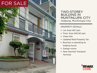 FOR SALE: Two-Storey Building in Muntinlupa City