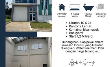 Dijual Murah Gudang Baru Siap Pakai dalam Kawasan Industri dekat TOL Tangerang