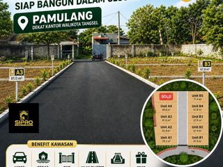 815 Tanah Kavling Murah Siap Bangun dalam Cluster di Pamulang dekat Kantor Walikota Tangerang Selatan