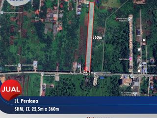 Tanah Ukuran Panjang Kawasan Kota Siap Bangun di Perdana