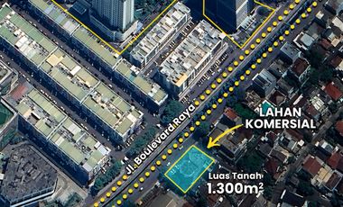 Lahan Komersial Prime di Jalan Utama Kelapa Gading
