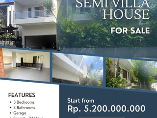 FOR SALE MODERN SEMI VILLA HOUSE AT KEROBOKAN, BALI