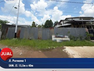 Tanah Ukuran Ideal Cocok Bangun Rumah Akses Mudah Tengah Kota di Purnama 1