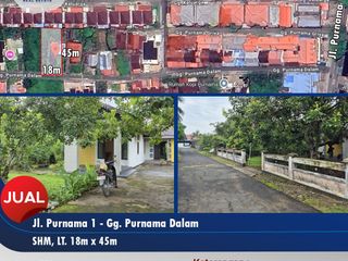 Tanah + Bangunan Rumah Tengah Kota Cocok Bangun Kembali Rumah Mewah di Purnama 1