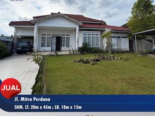 Tanah Luas Ideal + Bangunan Cocok Bangun Ruko atau Rumah Mewah di Mitra Perdana