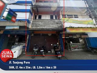 Ruko 3 Lantai Kawasan Ramai Kota Cocok Usaha di Tanjung Pura