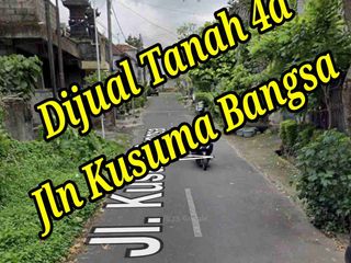 Dijual Tanah 4a di Jln Kusuma Bangsa, Bung Tomo Denpasar Barat Bali