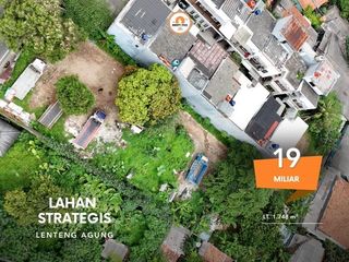 Jual Tanah Harga dibawah NJOP pinggir jalan raya area jagakarsa lokasi strategis cocok untuk perumahan, kantor