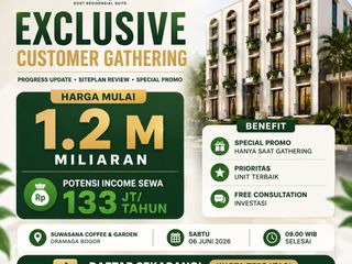 INVESTASI KOSAN DENGAN JAMINAN TERSEWA – DEKAT IPB DRAMAGA BOGOR