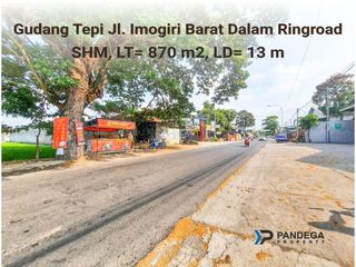 LT 870 LD13 SEWON GUDANG DAN RUANG USAHA DEKAT RINGROAD SELATAN TEPI JL IMOGIRI BARAT, SELATAN PASAR TELO, JL KARANGKAJEN, UMBULHARJO