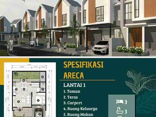 Ready 4 unit. Rumah baru 2 lantai dengan 3 kamar dan 84m² harga dibawah 1.3M