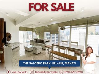 High Floor 3BR 3 Bedroom Condo for Sale in The Salcedo Park Makati City, Fully Furnished with Parking