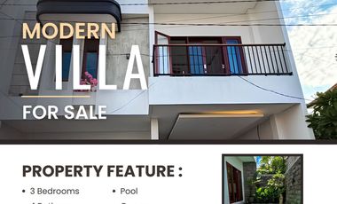 FOR SALE FREEHOLD / LEASEHOLD VILLA BARU 2 LANTAI LOKASI SANUR DENPASAR SELATAN