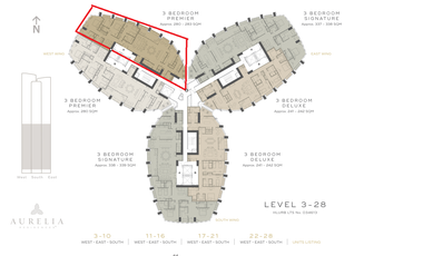 FOR SALE! 3 BEDROOM IN AURELIA RESIDENCES