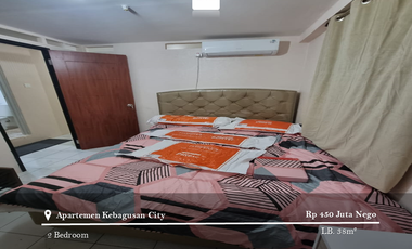Dijual Apartement Kebagusan City 2BR Full Furnished Low Floor