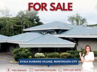 Rare Corner Estate beside Golf Course 5 Bedroom House for Sale in Ayala Alabang Village Muntinlupa City, 3059 sqm Lot