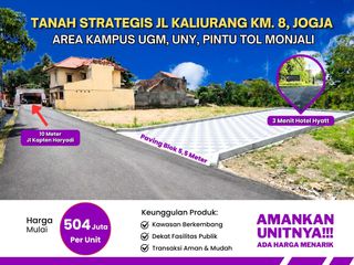 Tanah Dijual Jogja, RIng 2 Kampus UGM & UII, Cocok Bangun Hunian & Kost Exclusive