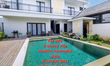 Jual VILLA SANUR Bali dekat RSUD Bali Mandara, Luas 285 m2