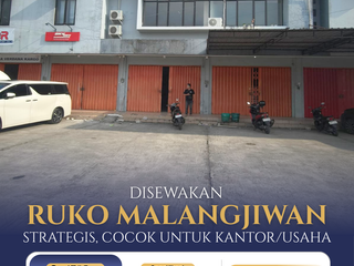 Disewakan Ruko 2 Lantai Strategis di Komplek Ruko Malangjiwan