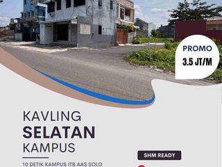 Tanah kavling strategis murah siap bangun di kawasan perumahan padat dekat kampus UMS Solo