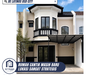 RUMAH CANTIK 2 LANTAI SIAP HUNI DI DE LATINOS BSD CITY (HRB218)
