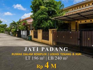 Dijual Rumah Ragunan Pejaten 196m² Dalam Komplek Asri, 4KT, 4M Nego