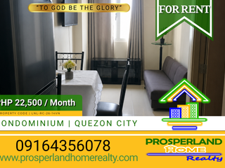 🏢 2-BEDROOM CONDOMINIUM UNIT FOR RENT – QUEZON CITY