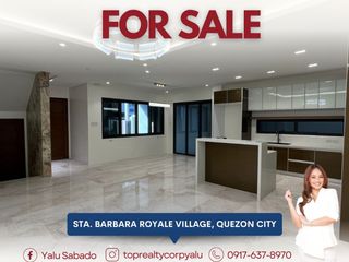 380 sqm 5 Bedroom 5BR House for Sale in Sta. Barbara Royale Tandang Sora QC with Ensuite Bedrooms and Entertainment Area