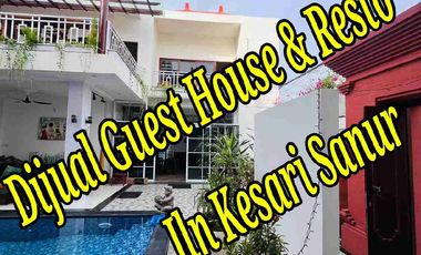 Dijual Guest House dan Resto di Jln Kesari Sanur Denpasar Bali