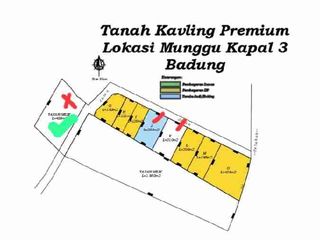 Lahan plot kecil munggu bantas zona Kuning lingkungan villa bebas banjir SHM