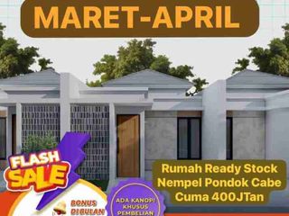 RUMAH MURAH SIAP HUNI DEKAT KAMPUS UT DAN PONDOK CABE
