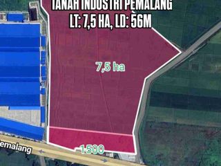 DIJUAL TANAH INDUSTRI PEMALANG, LUAS 7,5 HA - 15HA