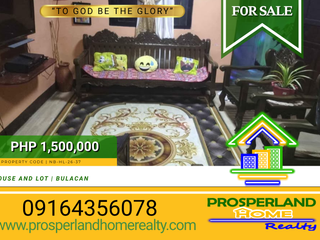 FOR SALE HOUSE AND LOT – SAN JOSE, BULACAN