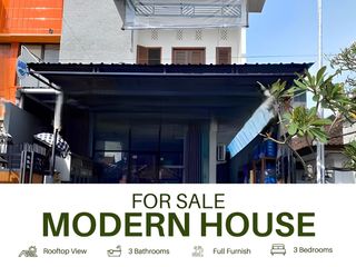 FOR SALE MODERN HOUSE WITH STORE AND BEAUTY VIEW 3RD FLOOR AT PULAU MOYO, DENPASAR