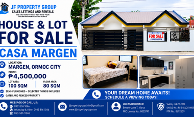 HOUSE & LOT FOR SALE | CASA MARGEN