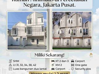 Rumah Baru Dua Lantai di Percetakan Negara, Jakarta Pusat