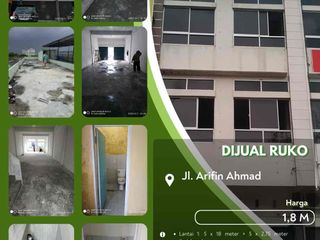 Dijual Ruko 3 Lantai Daerah Arifin Ahmad Pekanbaru Kota Siap Usaha!