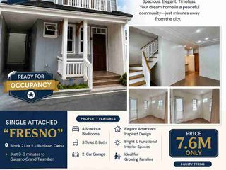 4 Bedroom Ready for Occupancy House and lot for sale in Budlaan Cebu