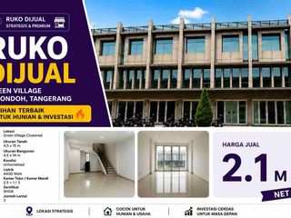 RUKO DIJUAL – Green Village Cipondoh, Tangerang