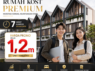Dijual Kost Cluster Merjosari Malang Dekat UB Cocok Investasi Passive Income