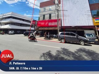 Ruko 3 Lantai Posisi Hook dekat Matahari Mall Kawasan Prime Ramai Bisnis dan Usaha Siap Pakai di Patimura
