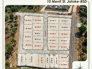 10 Menit Stasiun Jatake-BSD, Tanah Kavling 1 Juta-an Tangerang, SHM