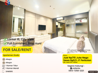 Disewa Apartemen Studio Full Furnished di Aston Pelita Batam