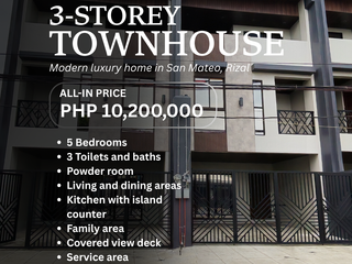 Ready For Occupancy Modern Luxury Home near Quezon City and Marikina