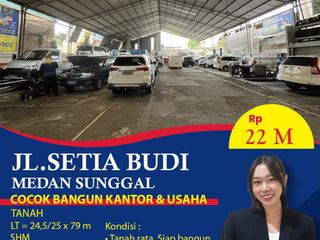 Dijual Tanah Komersial Usaha Bengkel di Jalan Setia Budi