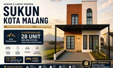 Hunian Eksklusif 2 Lantai di Kota Malang | View Pegunungan & Udara Sejuk