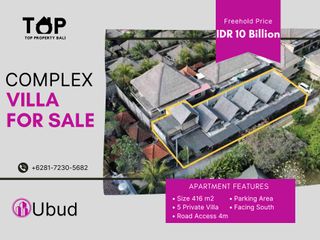 Dijual Villa Complex dengan 5 private villa di Lodtunduh Ubud Hak Milik