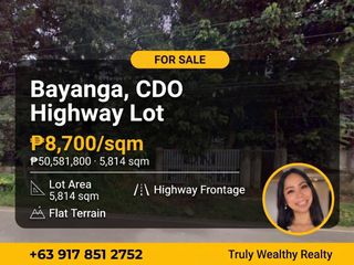 🏡 FOR SALE: Highway Lot — Bayanga, CDO